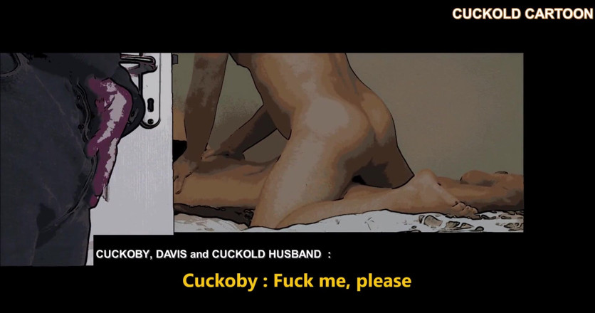 Cuckoby: Cuckold cartoon : Anal in front of husband