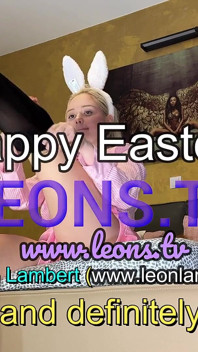 Hot and Horny Easter Bunny Makes a Big Cock Cumming by Losing Control and a Ruined Orgasm