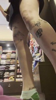 Commando and Trying on Clothes in a Shop Without a Locker Room!
