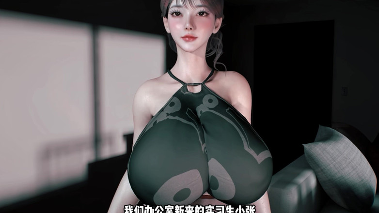 Why fuck so hard: Шлюшка с огромными сиськами изменяет с ее толстым боссом с большим хуем 3D