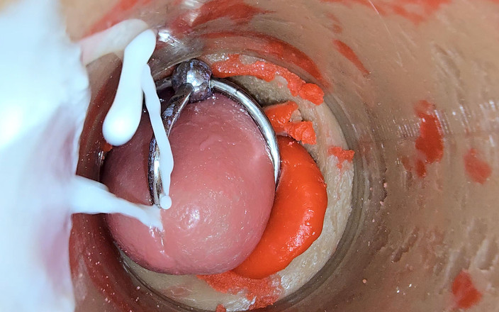 Creme sperm: चूत में क्लोज अप कैमरा: चूत के अंदर दो बार वीर्य! लड़की कराहते हुए 4k में सबसे अच्छी चूत में वीर्य!