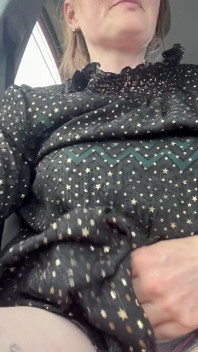 Getting Topless in the Passenger Seat Cos It Was Freezing Out and I Wanted to Layer up.