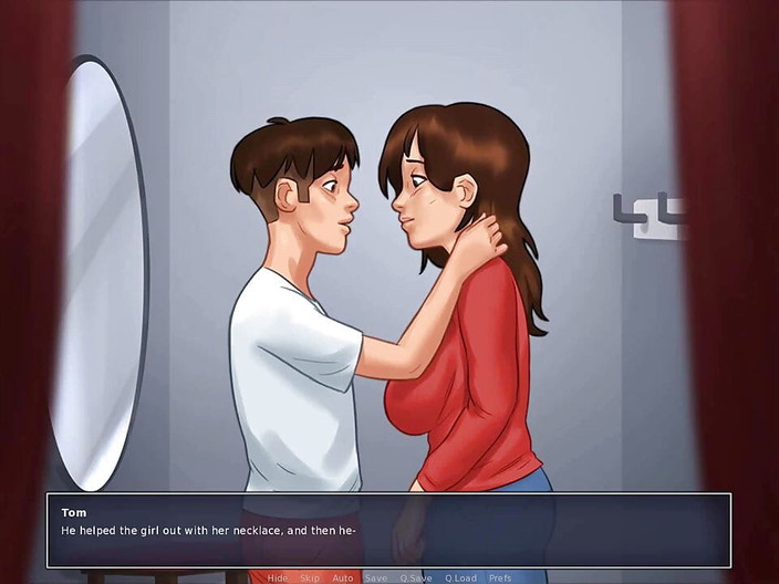 Dirty GamesXxX: Summertime saga: mẹ kế hôn con trai riêng của cô ấy...