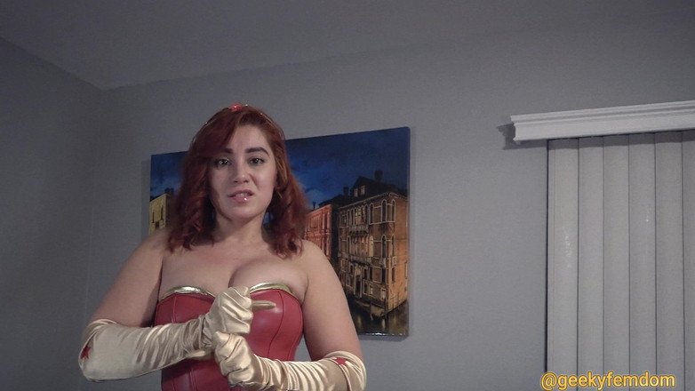 Geeky Femdom: Wonder Woman JOI nhìn chằm chằm vào bùa mê sahrye