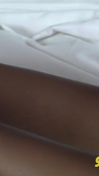 Black teen amateur Inanna strips out of lingerie and plays with her pussy