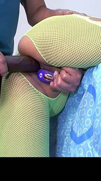 Horny Wife Swallows a Huge Dildo Into Her Deep Pussy.