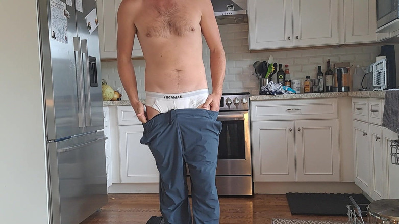Russie Goodboy: Underwear Show off Uncut Bubble Butt Boy
