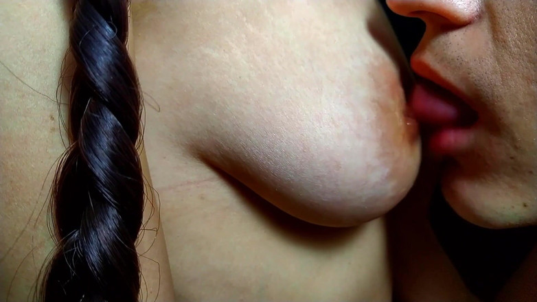 Nipple Stock: Juicy nipple sucking