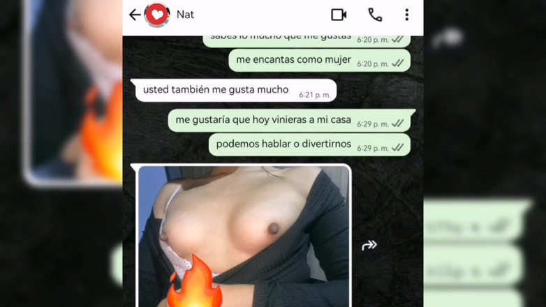 Natasha Caseros: Hete chat met de vriend van mijn stiefdochter met seks