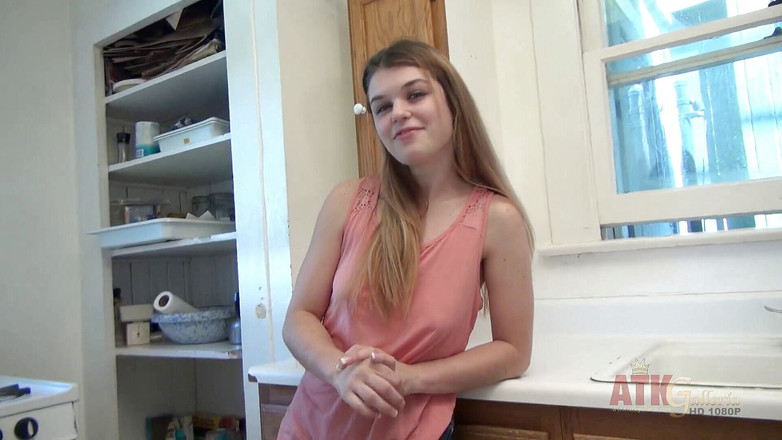 ATKIngdom: Beautiful teen with big tits likes masturbating at casting