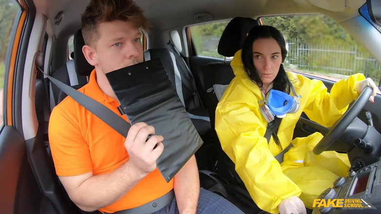 Fake Driving School: Take off My Hazmat Suit and Fuck Me