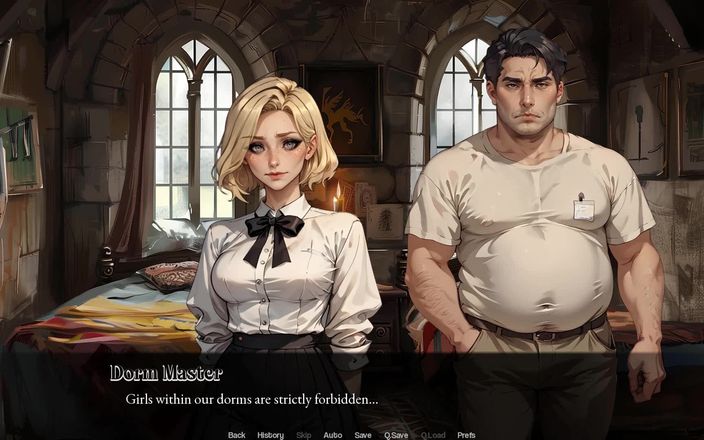 Dirty GamesXxX: College of Mysteria: chłopak szarpiąc się i oglądać jego dziewczyna...