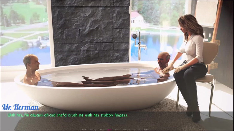 Johannes Gaming: AWAM - Sophia meluangkan sedikit masa dengan lelaki tua ... Sophia membasuh...