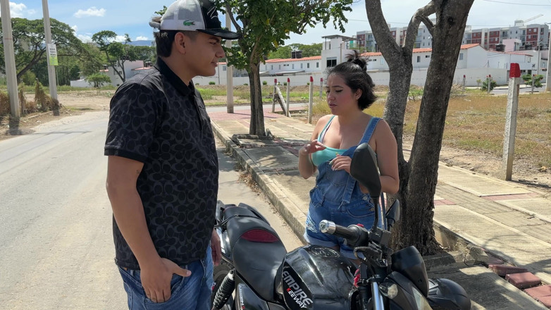 ManuelaAlvarez: I Find a Sexy Big Ass Girl with Her Motorcycle...