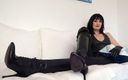 Lady Victoria Valente: Edging jerk off game with the strict mistress of boots