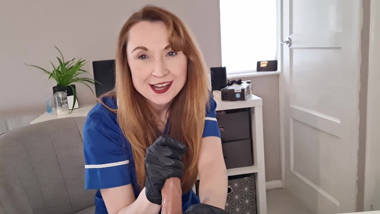 Lily kink: Nurse Clinical Trial Degradation with Rough Hand Job and Pegging...