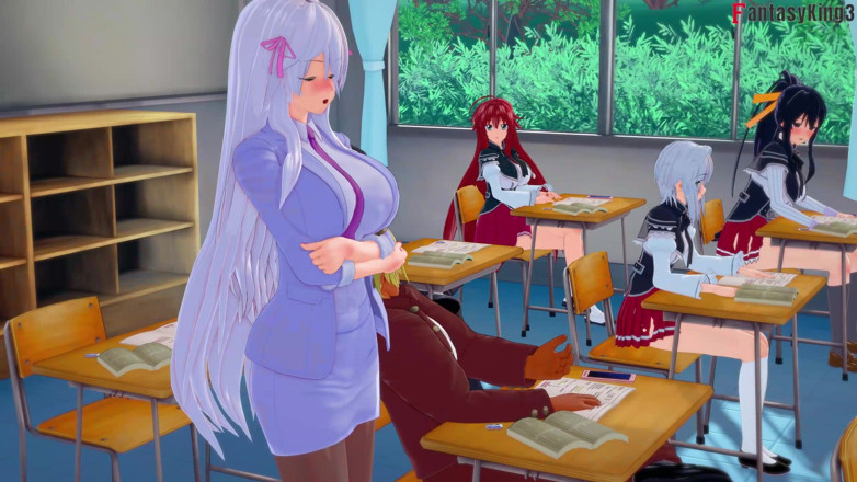 Fantasy king: Rias Gremory Get Fucked in the Bathroom - Dxd Ntr Madness...