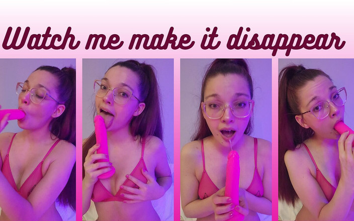 petitesubkitten: मेरे गुलाबी डिल्डो के साथ मेरे गले को प्रशिक्षण देना