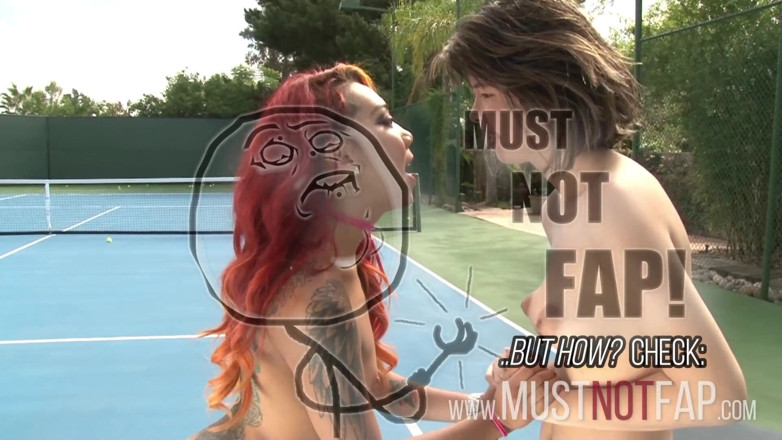 Leon Lambert Girls Twerk Parties CFNM: Hot Lesbian tennis players on the court