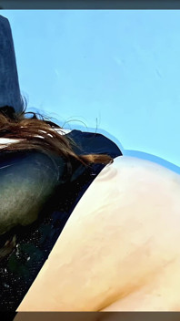 Nicole's Full Tummy Tease - Chubby PAWG Belly Play While Movie Night