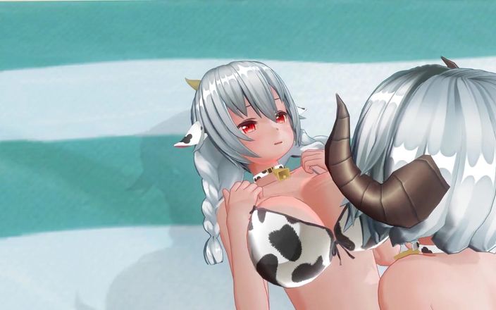 H3DC: 3D Hentai Yuri Cow Girl Fucks Her Girlfriend