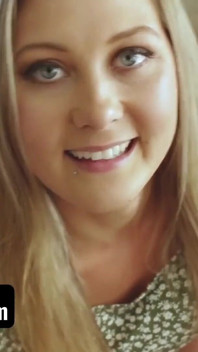 Stepsis loves me - lucky dude caught his blonde stepsister playing her pussy with dildo