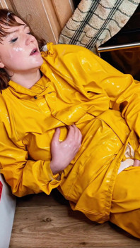 Rainwear Sluts Bukkake Piss Party