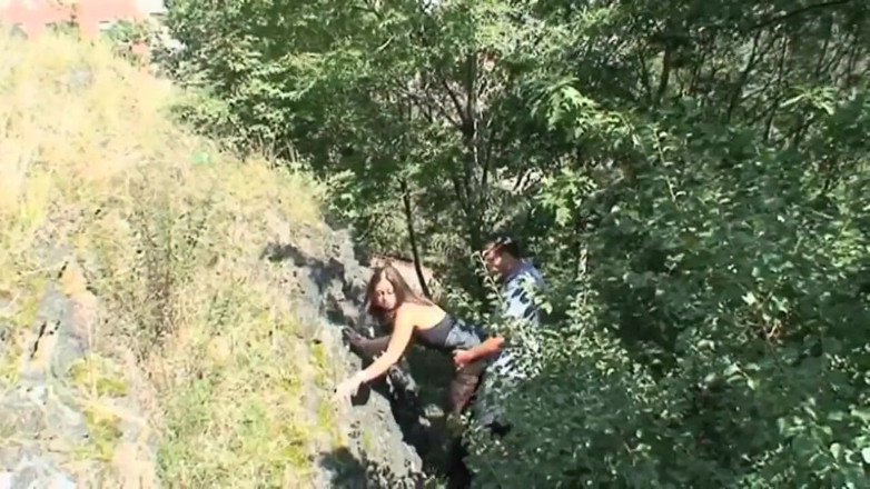 East Public: He Fucks a Young Slut in the Country and Then...