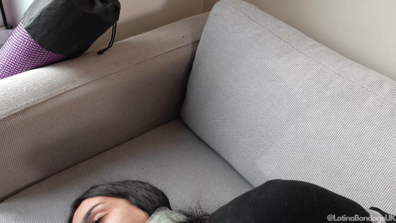 Latina Fetish: Latina's Punishment Taped Tight, Gagged with Her Socks, and Sniffing...