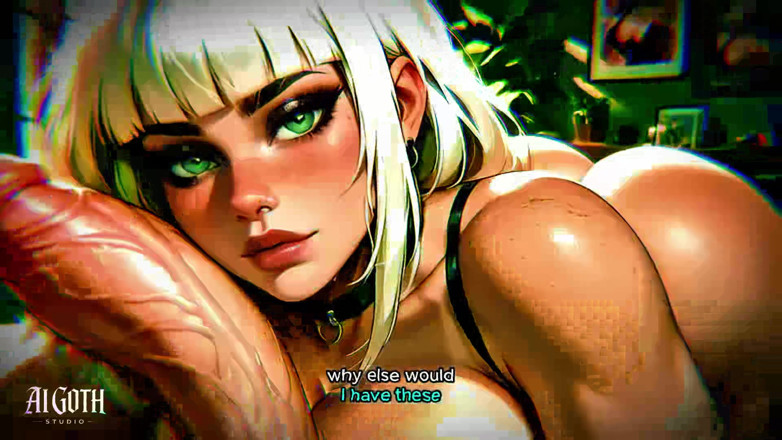 AI Visuals X: White Hair Goth Bitch "ruin Me" - Extreme Confession (4k Ai)