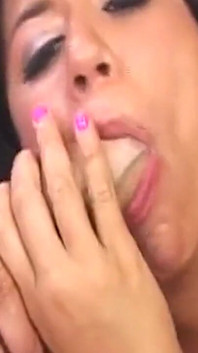 Sloppy Cock Licking Cum Facial Dripping Everywhere
