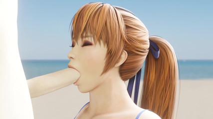 Velvixian: Blowjob Kasumi di Pantai