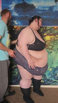 SSBBW Stripped Down to Underwear Part 1