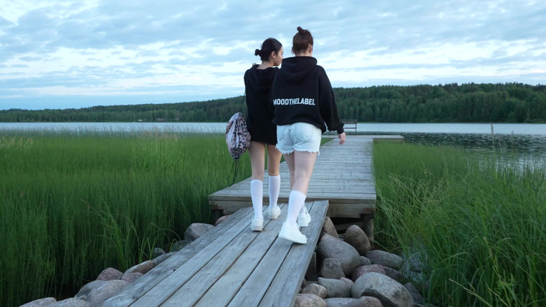 Apollon: Two Girls Took Their Clothes off on the Lake. a...