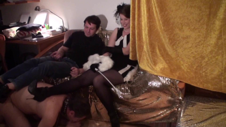 Femdom Austria: Horny MILF slut and her best friend plays with her...