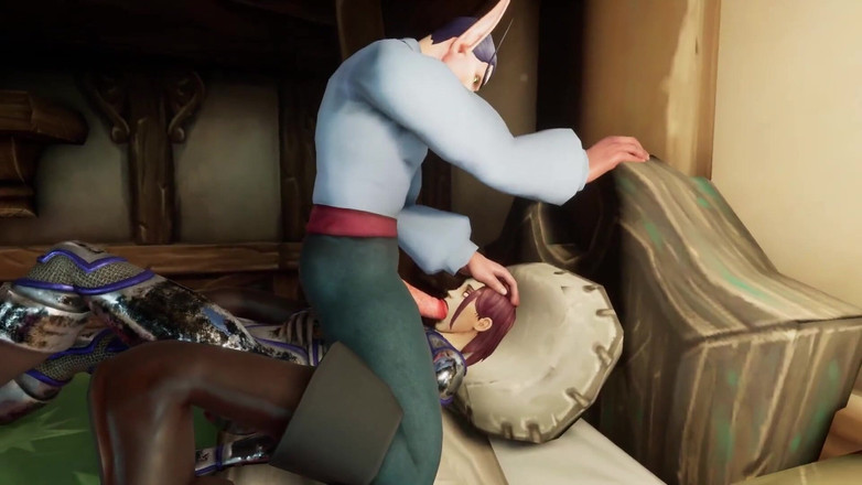 Wraith ward: Gardiyan kızı kışlasında sikiyor - warcraft porno parodi