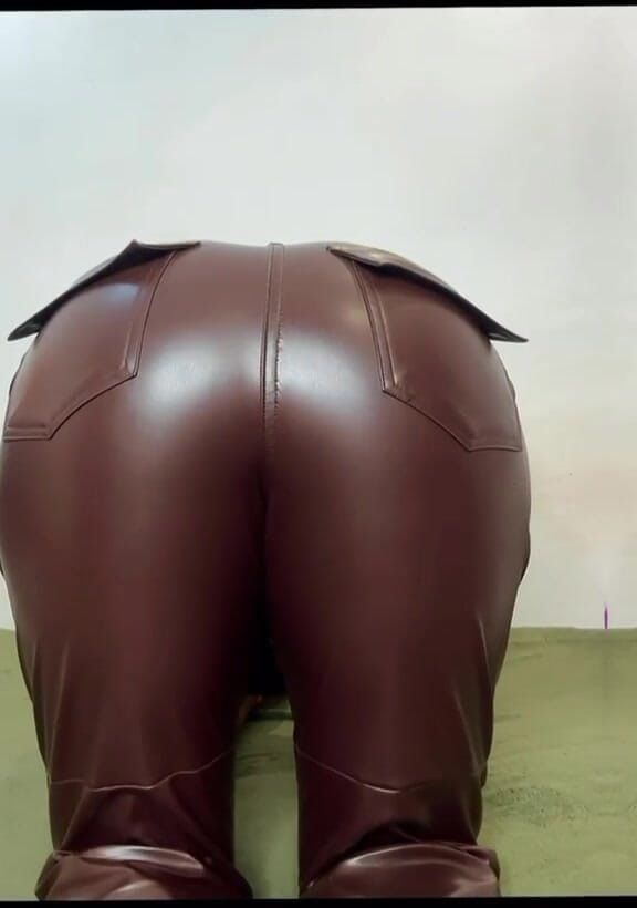 African Fart Queen: Custom Fart Video in Expensive Leather Pants