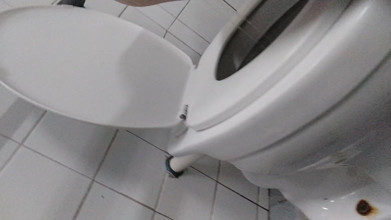 Ms Candy Bunny: Mijando em um banheiro público