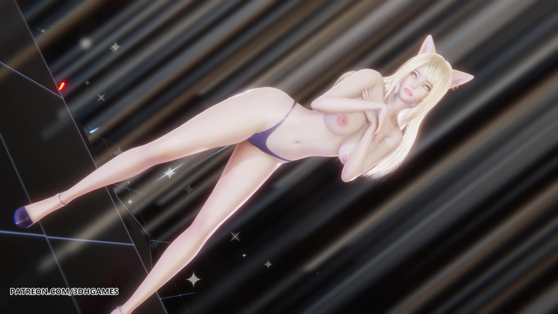 3D-Hentai Games: [mmd] Aoa - hjärtstrejk Ahri sexig striptease dance league of legends...