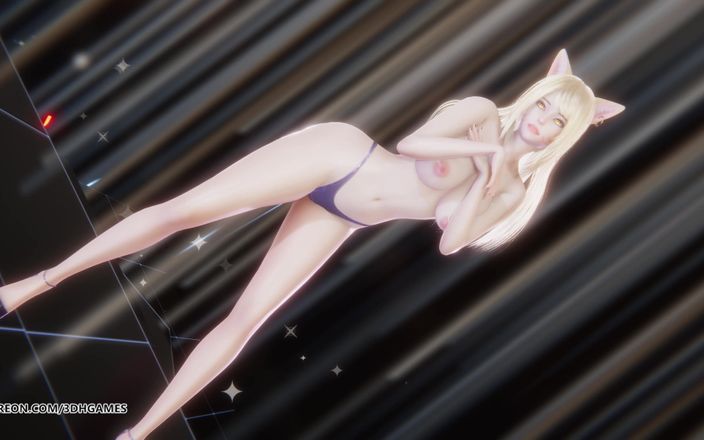 3D-Hentai Games: [mmd] Aoa - Heart Strike Ahri Sexy Striptease Dance League of...