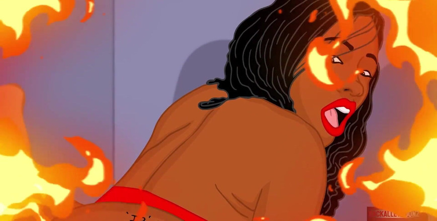 Back Alley Toonz: Den 2 a Cherokee D Zadek mi dovoluje šukat její velký černý zadek...