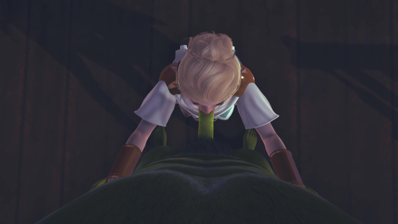 Waifu club 3D: Cute elf sucks orc cock POV