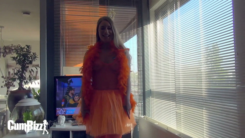 Cumbizz: Badass Kingsday slut! BBC cum princess