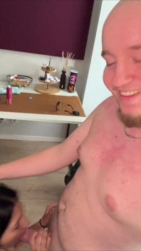 Blowjob & Fuck - Black Hair, Thick Cock, Several Strong Cumshots