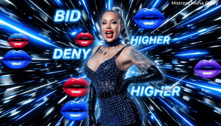 Goddess Misha Goldy: Your Mind on the Block - Obsessive Fixation Auction