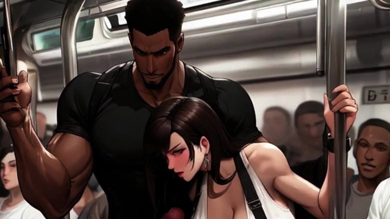 Spicy Toons: Tifa rencontre toujours les gens les plus intéressants dans le...