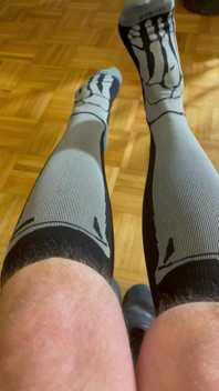 Cspot in Skeleton Socks