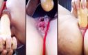 Mirelladelicia striptease: Anal, doppeltes selbstgedrehtes video