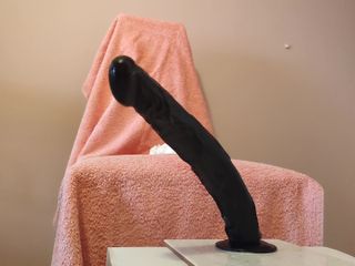 Dildo house: Gaping My Big Ass with Two Huge Dildos