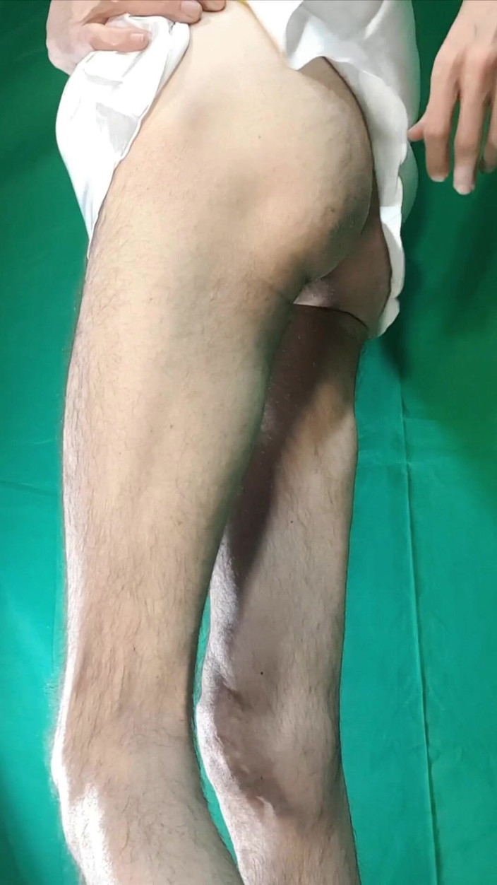 HeIsSooThin: Yellow Plaid Thong and Satin White Nightgown